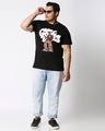 Shop Men's Black Goosebumps Graphic Printed Plus Size T-shirt-Design