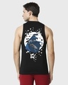 Shop Men's Black Gotham Knight Graphic Printed Oversized Vest-Design