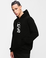 Shop Men's Black Grade 2 Megumi Graphic Printed Oversized Hoodies-Design