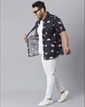 Shop Men's Black Graphic Design Stylish Casual Shirt