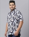 Shop Men's Black Graphic Design Stylish Half Sleeve Casual Shirt-Design