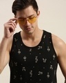 Shop Men's Black Graphic Print Tank Top