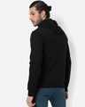 Shop Men's Black Graphic Printed Hooded Sweatshirt-Design
