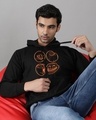 Shop Men's Black Meme Faces Graphic Printed Hoodie-Design