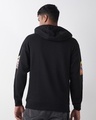 Shop Men's Black Graphic Printed Oversized Hoodies-Full