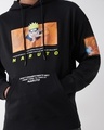 Shop Men's Black Graphic Printed Oversized Hoodies