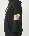 Shop Men's Black Graphic Printed Oversized Plus Size Hoodies