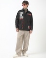 Shop Men's Black LMQ Typography Oversized Shirt-Full