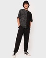 Shop Men's Black Graphic Printed Oversized T-shirt