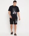 Shop Men's Black Graphic Printed Oversized T-shirt