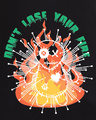 Shop Men's Black Don't Loss Your Fire  Graphic Printed Oversized T-shirt-Full