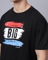 Shop Men's Black Graphic Printed Super Loose Fit T-shirt