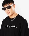 Shop Men's Black Dripster Graphic Printed Oversized T-shirt