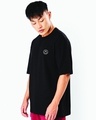 Shop Men's Black Choose Kindness Graphic Printed Oversized T-shirt-Design