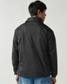 Shop Men's Black Graphic Printed Oversized Windcheater Jacket-Design