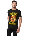 Shop Men's Black Great Power Graphic Printed T-shirt-Front