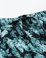 Shop Men's Black & Green All Over Floral Printed Cotton Pyjamas