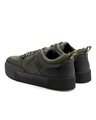 Shop Men's Black & Green Camoflauge Low-Top Sneakers