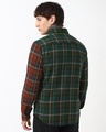 Shop Men's Green & Black Checked Shirt-Full