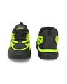 Shop Men's Black & Green Color Block Sneakers