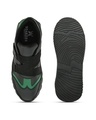 Shop Men's Black & Green Color Block Sneakers