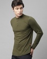 Shop Pack of 2 Men's Black & Green Slim Fit T-shirt-Design