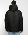 Shop Men's Black & Green Oversized Reversible Puffer Jacket