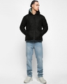 Shop Men's Black & Green Oversized Reversible Puffer Jacket