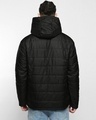Shop Men's Black Green & Black Reversible Plus Size Oversized Puffer Jacket