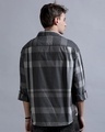 Shop Men's Black & Grey Checked Oversized Shirt-Full