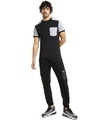 Shop Men's Black & Grey Color Block Pocket T-shirt-Full