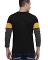 Shop Men's Black & Grey Color Block Slim Fit T-shirt-Full