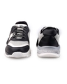 Shop Men's Black & Grey Color Block Sports Shoes