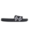 Shop Men's Black & Grey Printed Lightweight Sliders-Design