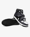 Shop Men's Black & Grey Punisher Color Block High Top Sneakers-Design