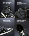 Shop Men's Black & Grey Punisher Color Block High Top Sneakers-Full