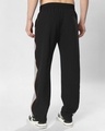 Shop Men's Black & Grey Side Panel Relaxed Fit Parachute Pants-Full