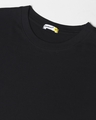 Shop Men's Black Guardian Wings Graphic Printed Oversized T-shirt