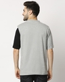 Shop Men's Black Half and Half Oversized Fit T-shirt-Design