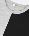 Shop Men's Black Half and Half Oversized Fit T-shirt