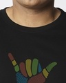 Shop Men's Black Hang Loose Relax Graphic Printed Plus Size T-shirt