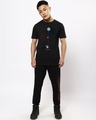 Shop Men's Black Hangin Astronaut Graphic Printed T-shirt-Design