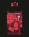 Shop Men's Black Hell Boy Graphic Printed Oversized T-shirt