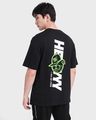 Shop Men's Black Heyyyy Dope Graphic Printed Oversized T-shirt-Design