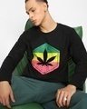 Shop Men's Black High Colors Graphic Printed T-shirt-Front