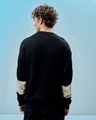 Shop Men's Black & White High Side Graphic Printed Flatknit Sweater-Design