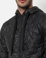 Shop Men's Black Hooded Jacket