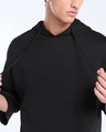 Shop Men's Black Hoodie T-shirt