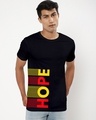 Shop Men's Black Hope Typography T-shirt-Front