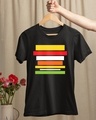 Shop Men's Black Horizontal Line Printed Cotton T-shirt-Design